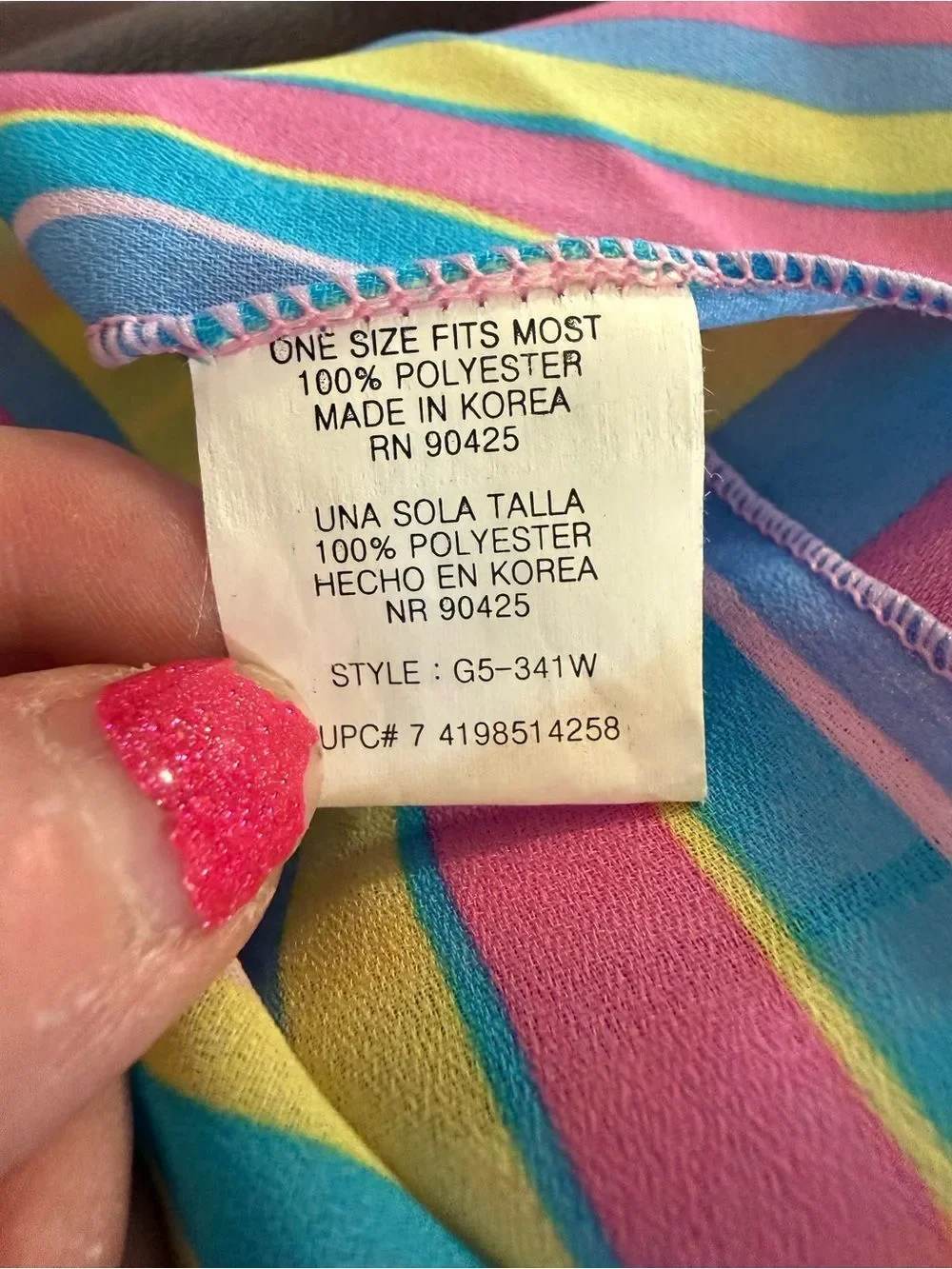 Beautiful Striped Pastel Scarf